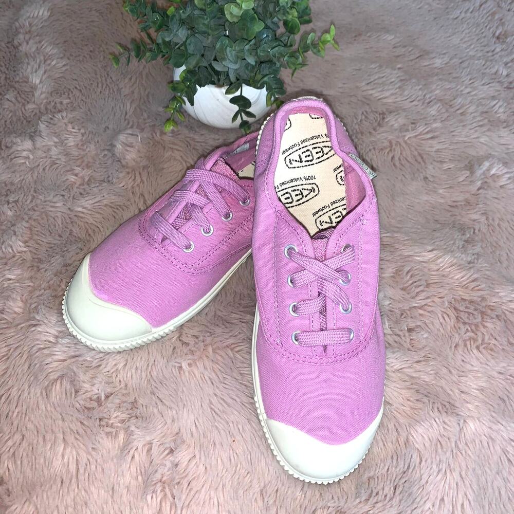 Keen 100% Vulcanized Rubber Footwear Lace-Up Pink/Purple Sneakers Size: 5